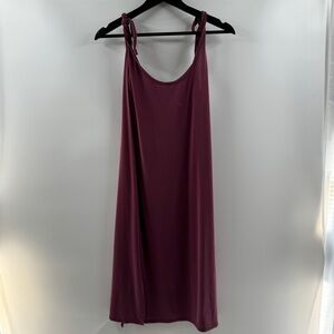 Lulus Maroon Slip Dress (Size Large)